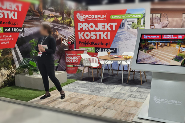 Oklejone stoisko targowe &mdash; realizacja dla marki Drog-Bruk