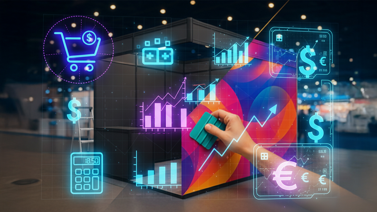 Messestand-Beklebung Kosten - Preisanalyse