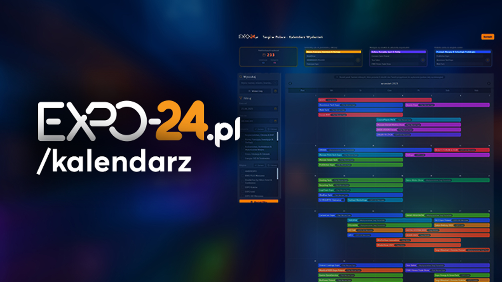 Jak znaleźć targi dla siebie? Kalendarz expo-24.pl